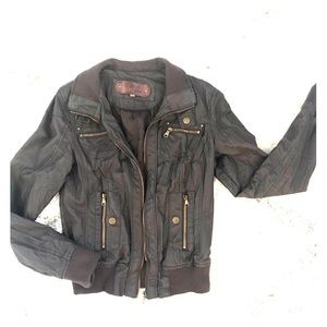 Faux leather jacket